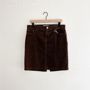 Vintage Old Navy Brown Corduroy Skirt